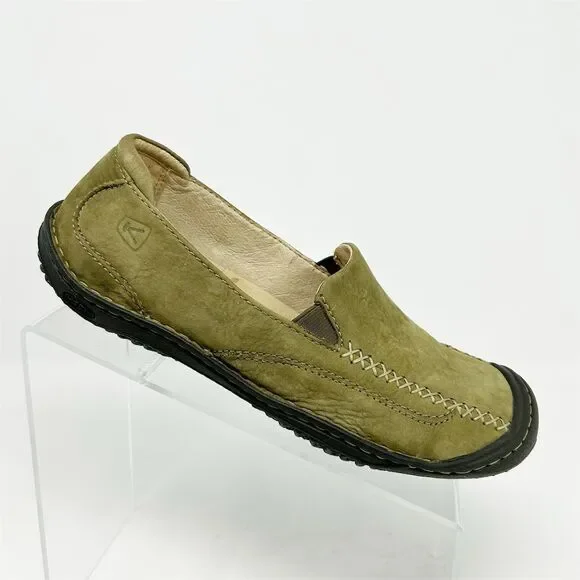 Keen | Shoes | Keen Womens Olive Green Leather Slipon Loafers Size 8 Casual  Shoes | Poshmark